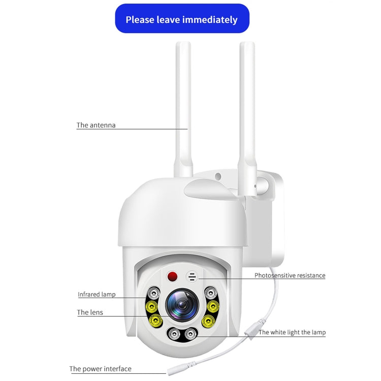 QX65 2MP HD IP66 Waterproof 5G Dual Band Wireless WiFi Camera, Specification:EU Plug - Wireless Camera by buy2fix | Online Shopping UK | buy2fix