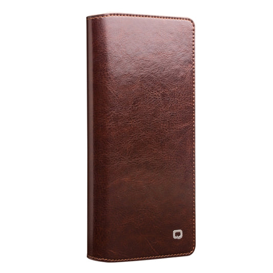 For Samsung Galaxy Note20 QIALINO Genuine Leather Phone Case(Brown) by QIALINO