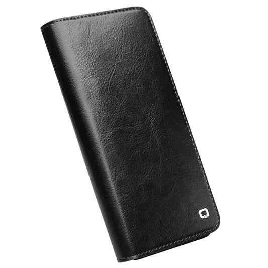 For Samsung Galaxy S22+ 5G QIALINO Genuine Leather Phone Case(Black) by QIALINO