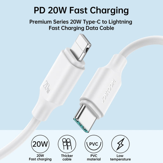 JOYROOM S-CL020A9 20W USB-C/Type-C to 8 Pin Fast Charging Data Cable, Length:1m(Black) by JOYROOM