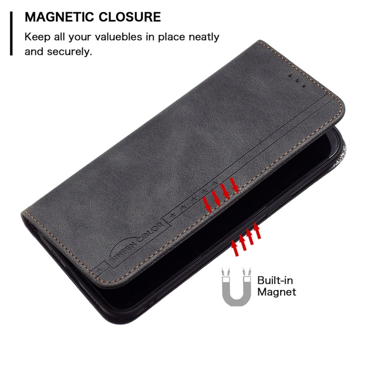 For Xiaomi 12T / 12T Pro / Redmi K50 Ultra Magnetic RFID Blocking Anti-Theft Leather Phone Case(Black) by buy2fix