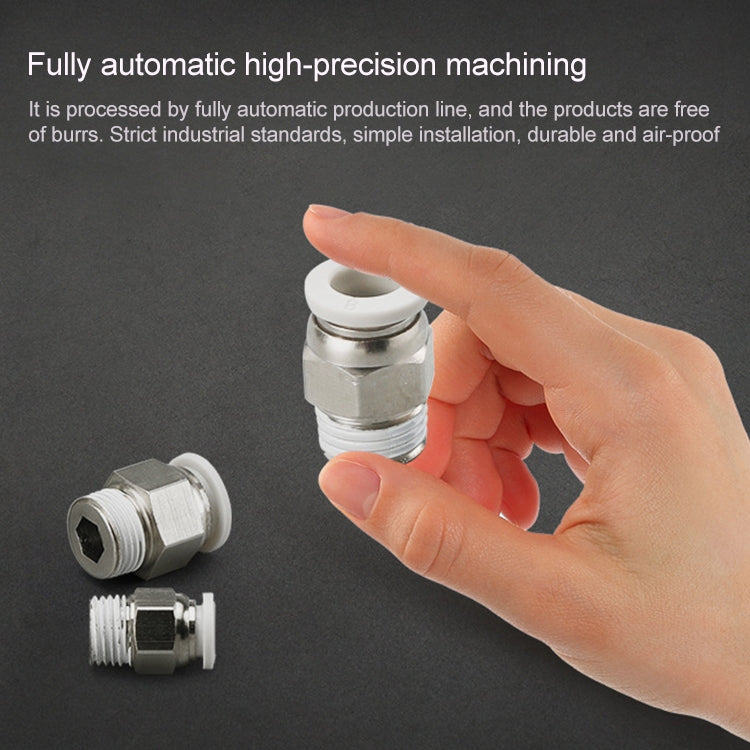 PC6-01 LAIZE 10pcs PC Straight Pneumatic Quick Fitting Connector by LAIZE