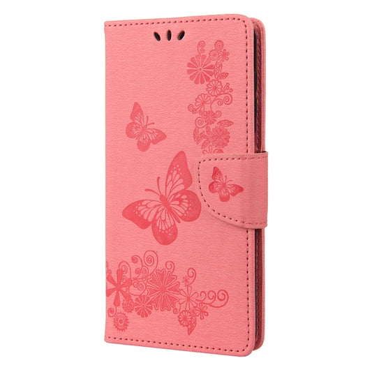 For Nothing Phone 1 Butterfly Embossed Horizontal Flip Leather Phone Case(Pink) by buy2fix