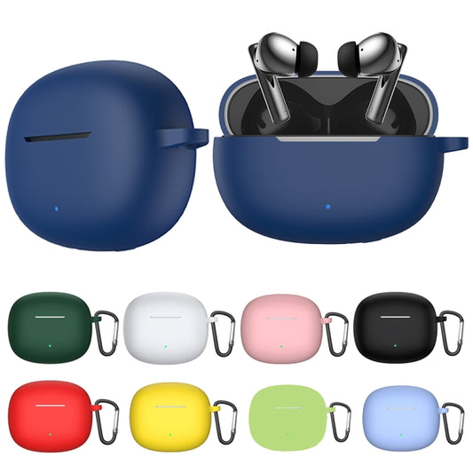 For Honor Earbuds X3 Earphone Silicone Protective Case with Hook(Dark Green) by buy2fix