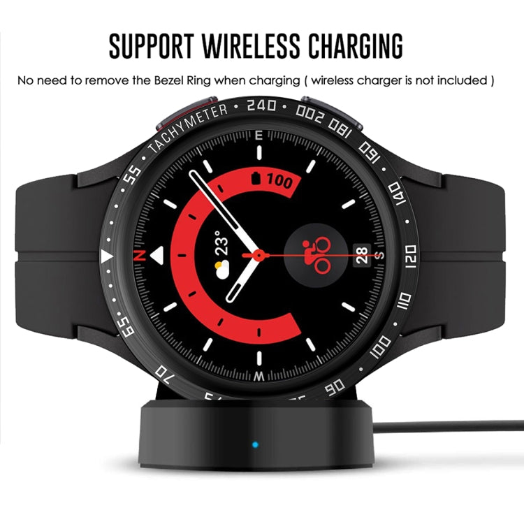 For Samsung Galaxy Watch5 Pro 45mm E Style Dial Steel Protective Frame(Black) - Watch Cases by buy2fix | Online Shopping UK | buy2fix
