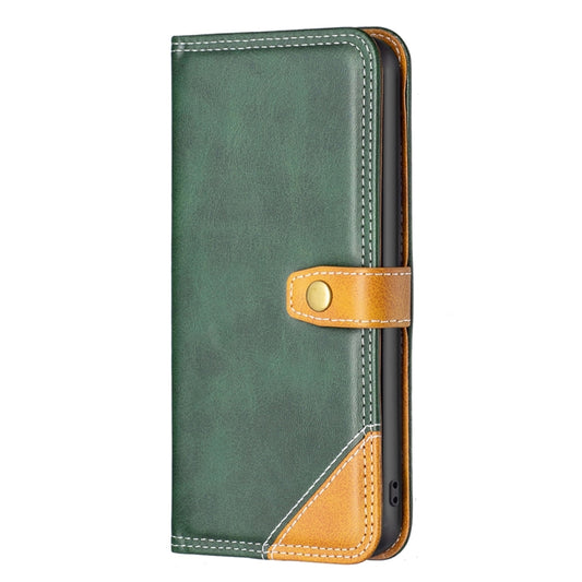 For Xiaomi 12T / 12T Pro / Redmi K50 Ultra Color Matching Double Sewing Thread Leather Phone Case(Green) by buy2fix