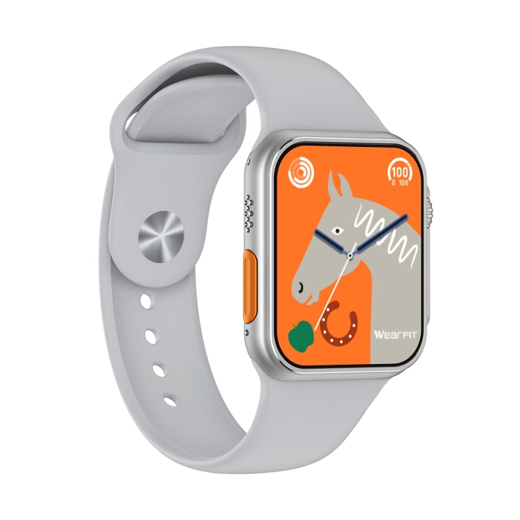 W8 Ultra 2.02 inch TFT Screen Smart Watch, IP68 Waterproof Support Heart Rate & Blood Oxygen Monitoring / Multiple Sports Modes(Silver) by buy2fix
