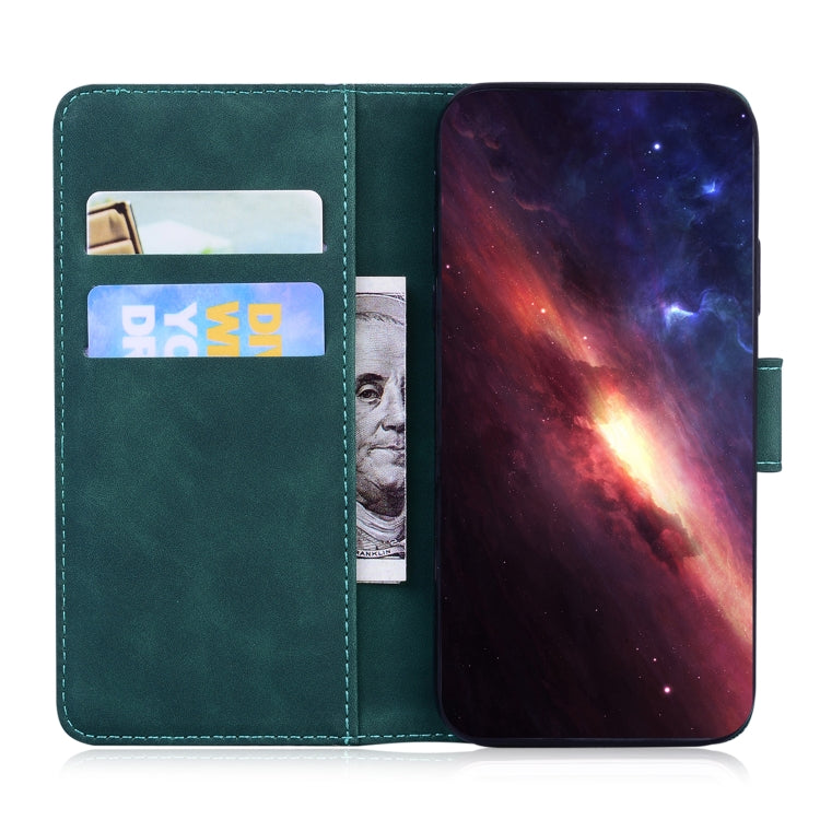 For Tecno Camon 19 Neo Skin Feel Pure Color Flip Leather Phone Case(Green) by buy2fix