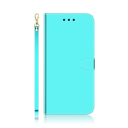 For Infinix Smart 6 Plus Imitated Mirror Surface Leather Phone Case(Mint Green) by buy2fix