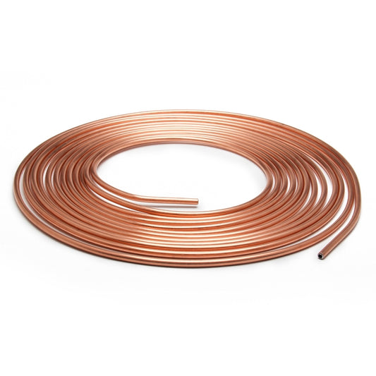 Car 25ft Zinc Plated Brass Brake Tube with Fittings by buy2fix