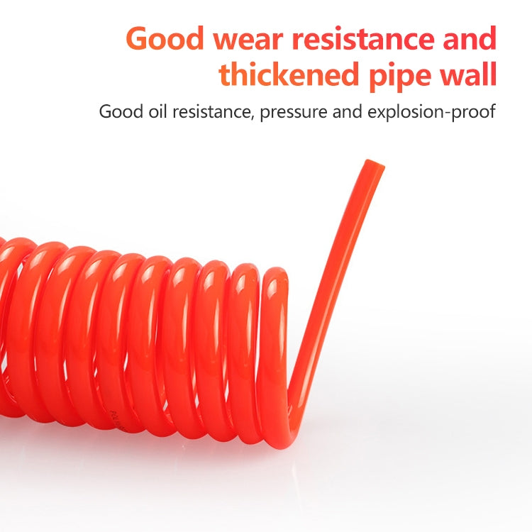 LAIZE Compressor Air Flexible PU Spring Tube without Connector, Specification:12x8mm, 12m - PU Air Pipe by LAIZE | Online Shopping UK | buy2fix