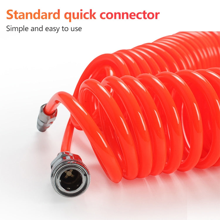 LAIZE Compressor Air Flexible PU Spring Tube without Connector, Specification:12x8mm, 12m - PU Air Pipe by LAIZE | Online Shopping UK | buy2fix