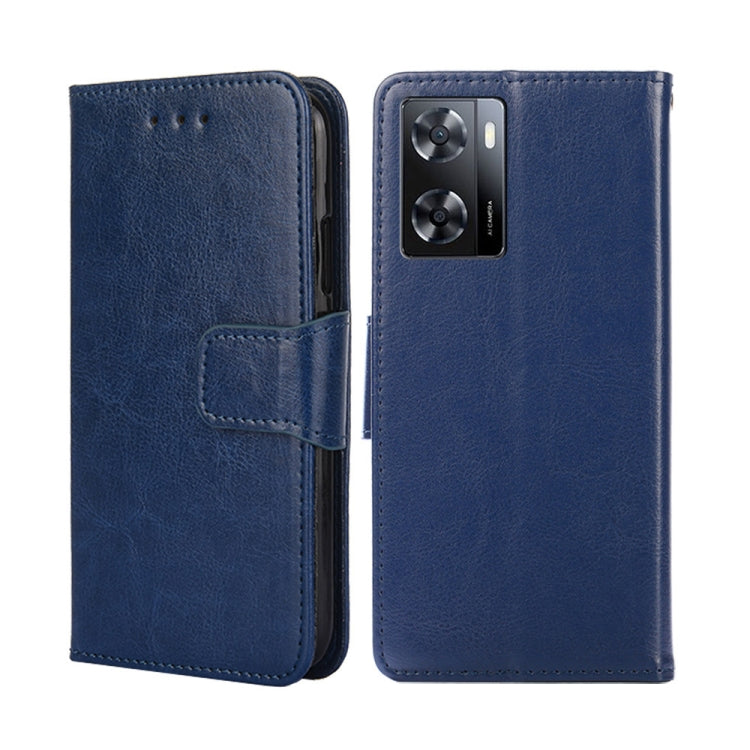For OnePlus Nord N20 SE 4G Crystal Texture Flip Leather Phone Case(Royal Blue) - OnePlus Cases by buy2fix | Online Shopping UK | buy2fix