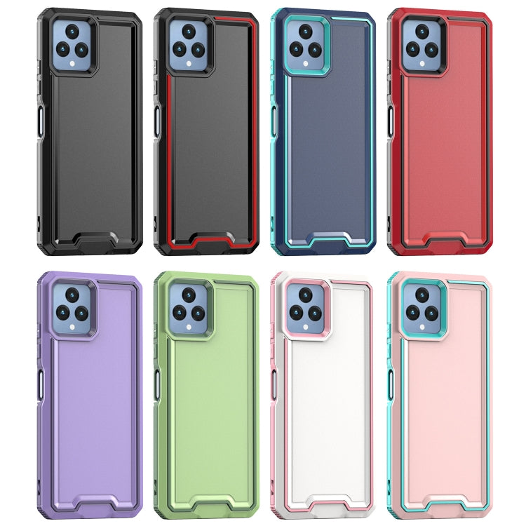 For T-Mobile Revvl 6 5G Armour Two-color TPU + PC Phone Case(Black+Red) - More Brand by buy2fix | Online Shopping UK | buy2fix
