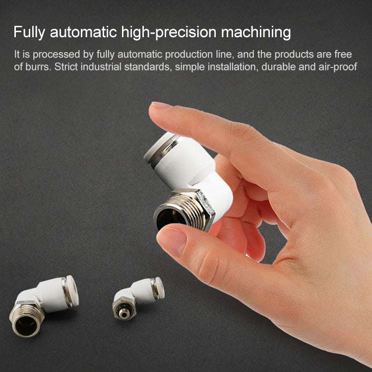 PL8-04 LAIZE PL Elbow Pneumatic Quick Fitting Connector - Interface Series by LAIZE | Online Shopping UK | buy2fix