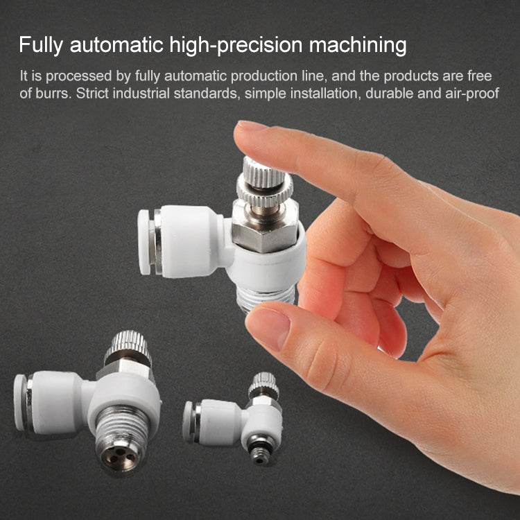 SL8-02 LAIZE SL Throttle Valve Elbow Pneumatic Quick Connector by LAIZE