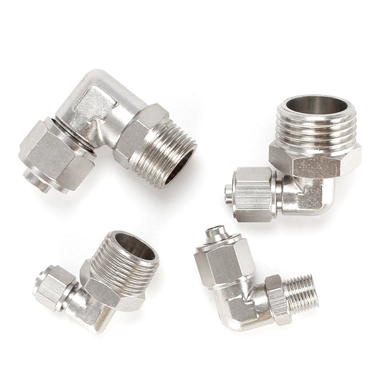 PL8-03 LAIZE Nickel Plated Copper Trachea Quick Fitting Twist Swivel Elbow Lock Female Connector - Interface Series by LAIZE | Online Shopping UK | buy2fix