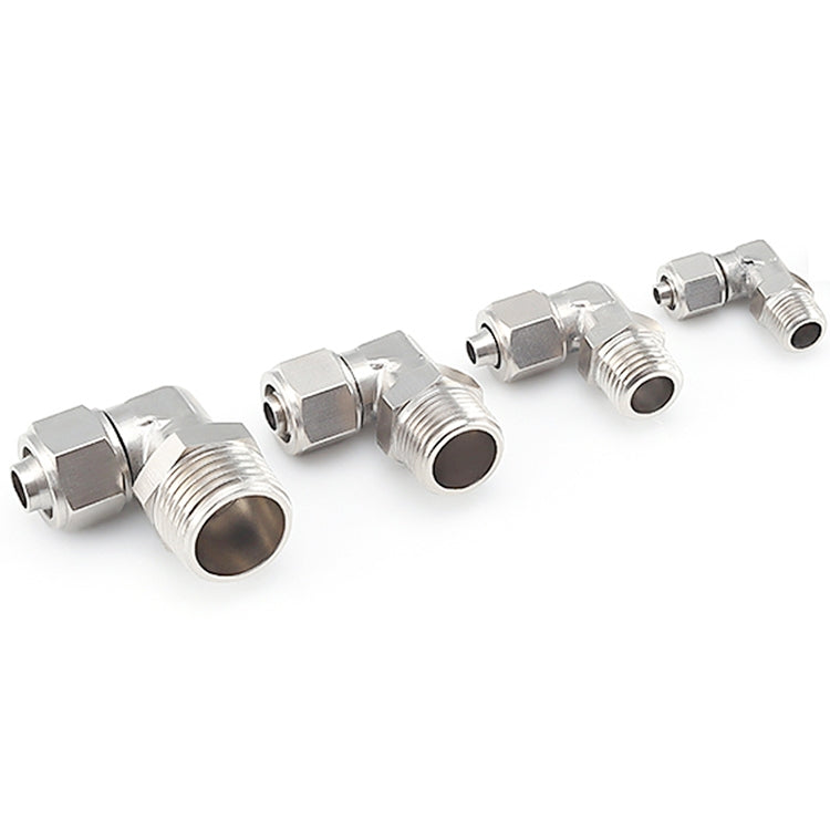 PL8-03 LAIZE Nickel Plated Copper Trachea Quick Fitting Twist Swivel Elbow Lock Female Connector - Interface Series by LAIZE | Online Shopping UK | buy2fix