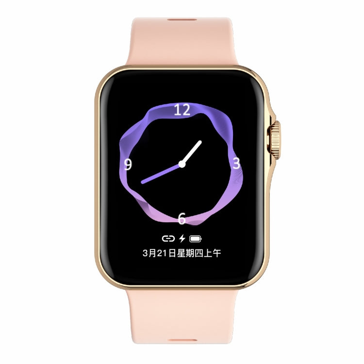 D07 1.7 inch Square Screen Smart Watch with Payment NFC Encoder(Gold) - Smart Watches by buy2fix | Online Shopping UK | buy2fix