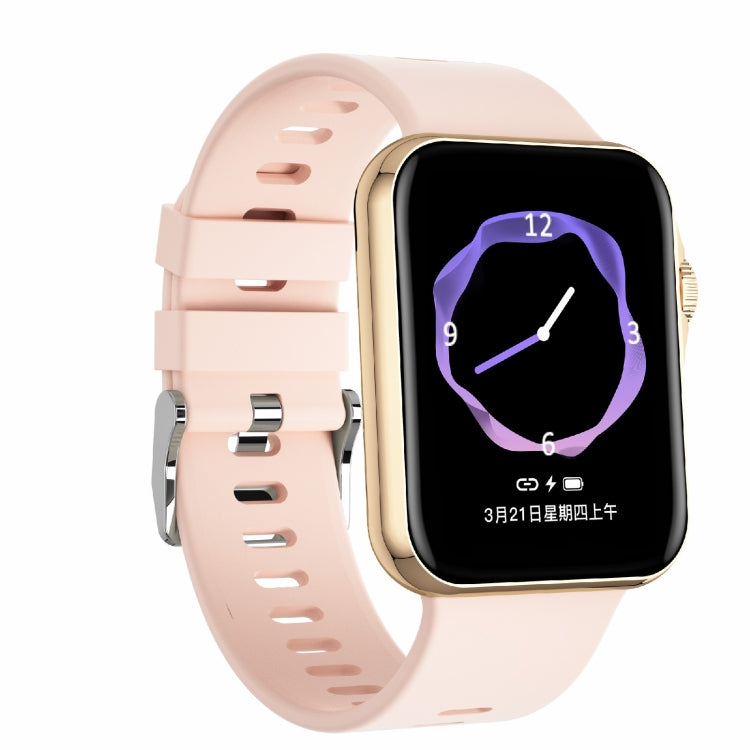 D07 1.7 inch Square Screen Smart Watch with Payment NFC Encoder(Gold) - Smart Watches by buy2fix | Online Shopping UK | buy2fix