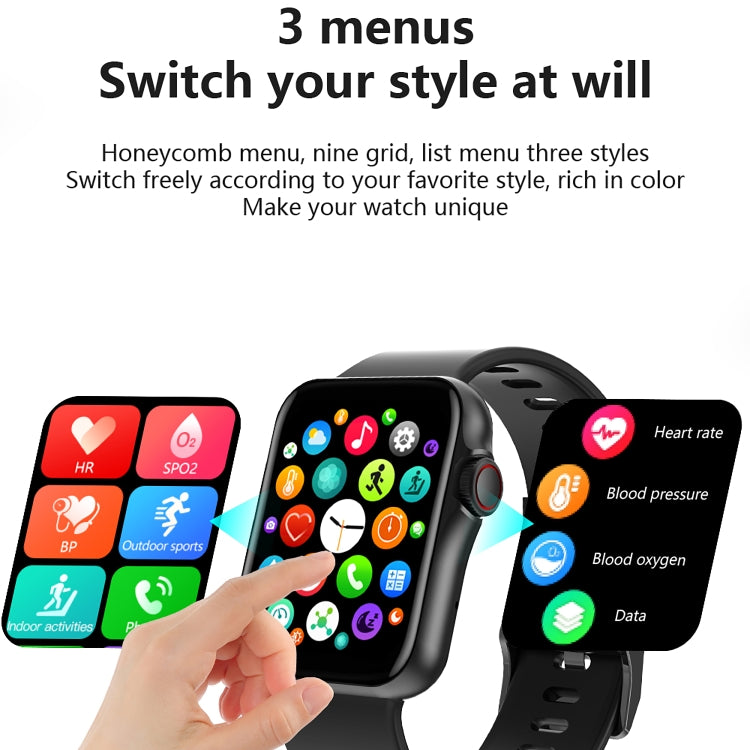 D07 1.7 inch Square Screen Smart Watch with Payment NFC Encoder(Gold) - Smart Watches by buy2fix | Online Shopping UK | buy2fix
