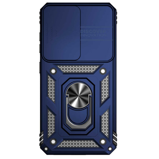 For Samsung Galaxy S23+ 5G Sliding Camshield Holder Phone Case(Blue) by buy2fix