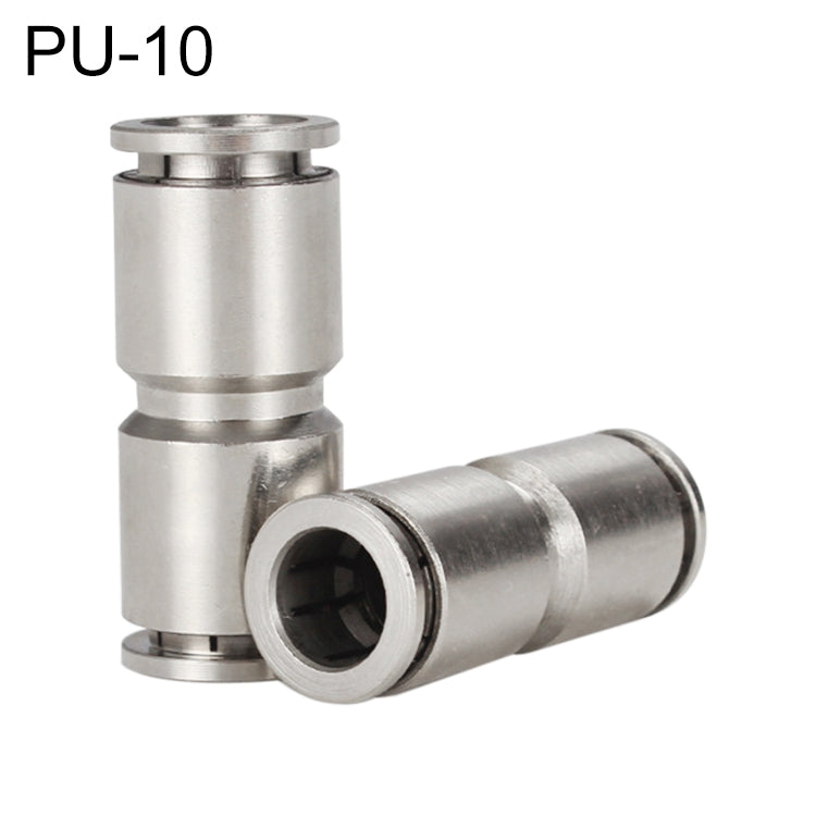 PU-10 LAIZE Nickel Plated Copper Straight Pneumatic Quick Fitting Connector - Interface Series by LAIZE | Online Shopping UK | buy2fix