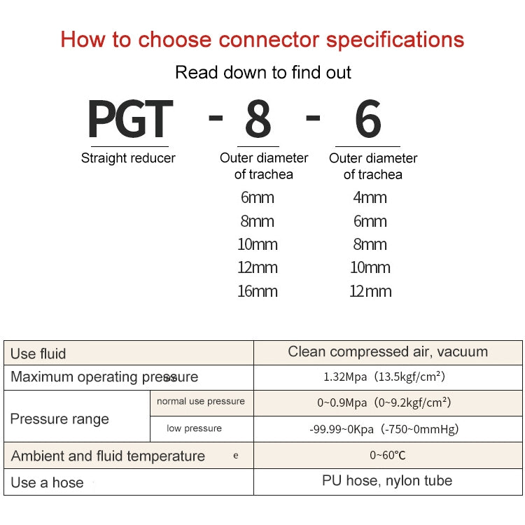 PG16-12 LAIZE Nickel Plated Copper Reducer Straight Pneumatic Quick Fitting Connector - Interface Series by LAIZE | Online Shopping UK | buy2fix