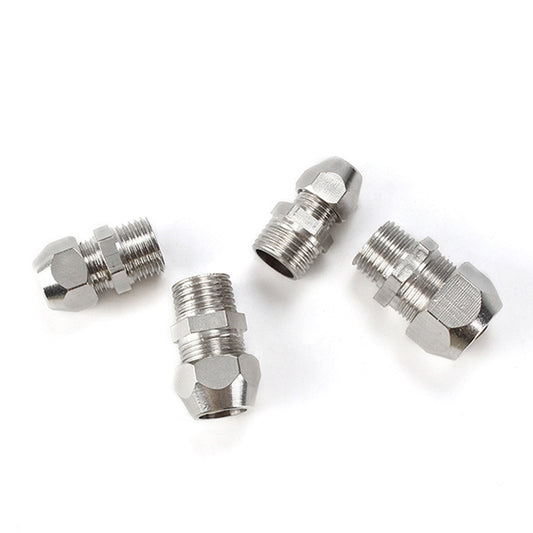 PC10-04 LAIZE Nickel Plated Copper Reducer Straight Pneumatic Quick Fitting Connector by LAIZE
