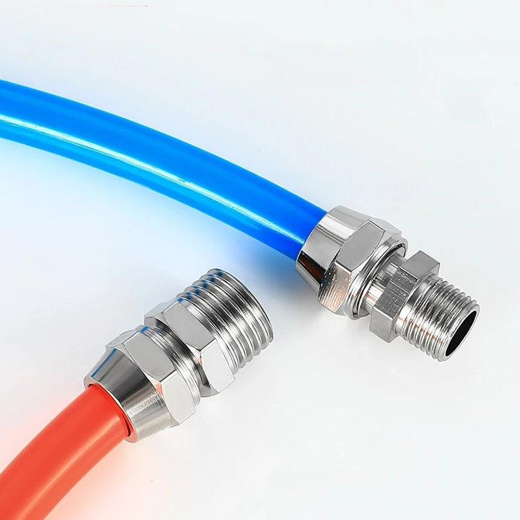 PC12-03 LAIZE Nickel Plated Copper Reducer Straight Pneumatic Quick Fitting Connector by LAIZE