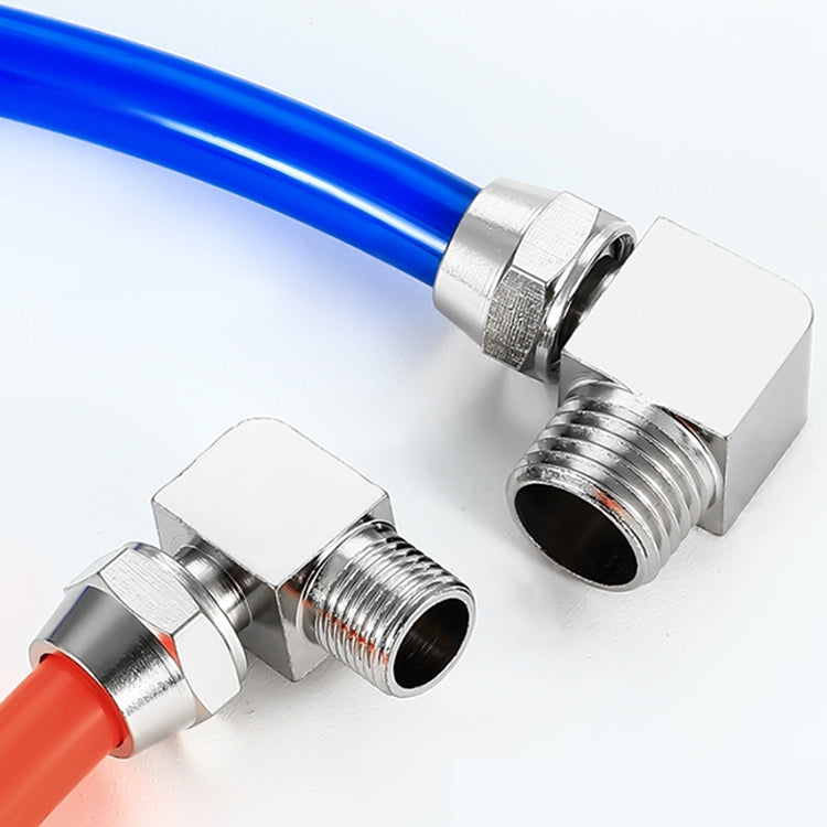 PL10-03 LAIZE Nickel Plated Copper Reducer Elbow Pneumatic Quick Fitting Connector by LAIZE