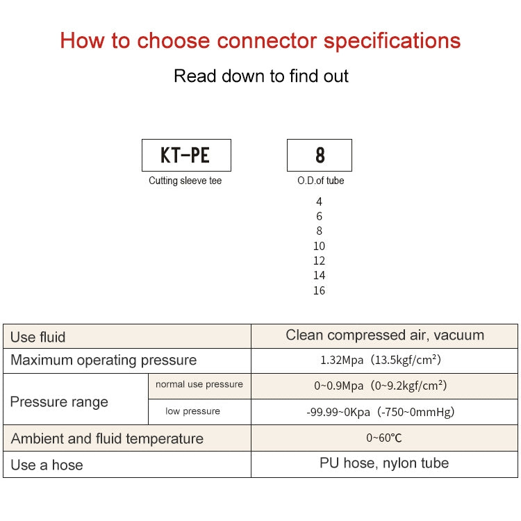 KT-PE-4 LAIZE Nickel Plated Copper T Type Tee Pneumatic Quick Fitting Copper Pipe Connector - Interface Series by LAIZE | Online Shopping UK | buy2fix