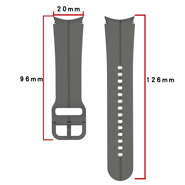For Samsung Galaxy Watch 5 40mm / 44mm Colorful Buckle Silicone Watch Band(Blue) - Watch Bands by buy2fix | Online Shopping UK | buy2fix