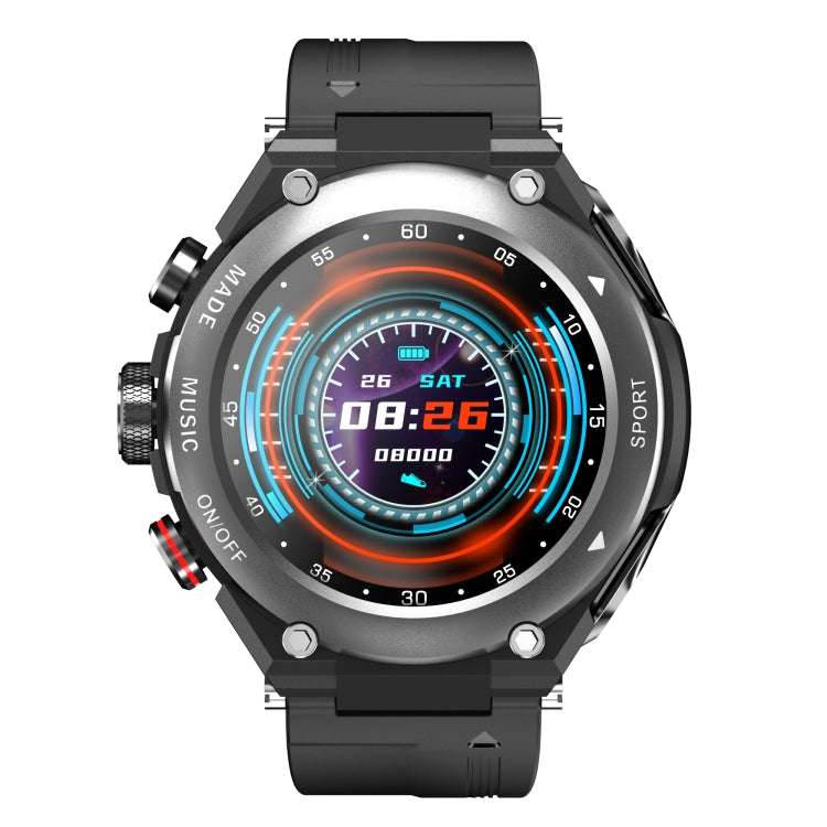 T92 1.28 inch IPS Touch Screen 2 in 1 Bluetooth Headset Smart Watch, Support Heart Rate Monitoring/Bluetooth Music(Silver) - Smart Watches by buy2fix | Online Shopping UK | buy2fix