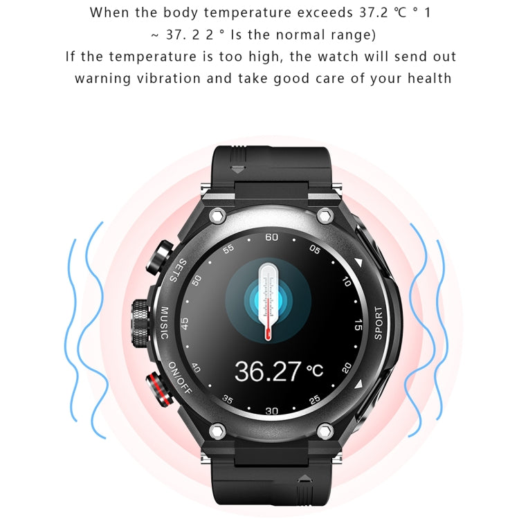 T92 1.28 inch IPS Touch Screen 2 in 1 Bluetooth Headset Smart Watch, Support Heart Rate Monitoring/Bluetooth Music(Silver) - Smart Watches by buy2fix | Online Shopping UK | buy2fix
