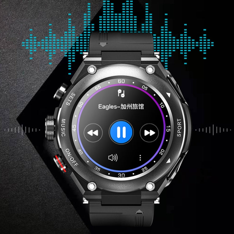 T92 1.28 inch IPS Touch Screen 2 in 1 Bluetooth Headset Smart Watch, Support Heart Rate Monitoring/Bluetooth Music(Silver) - Smart Watches by buy2fix | Online Shopping UK | buy2fix