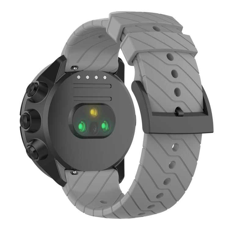 For Suunto 9 Lightning Silicone Watch Band(Grey) - by buy2fix | Online Shopping UK | buy2fix