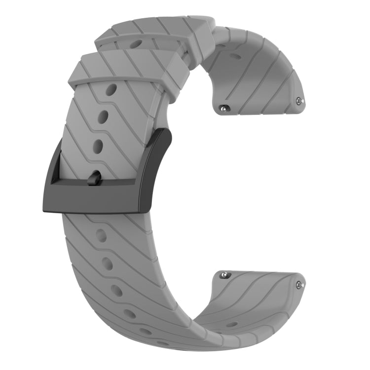 For Suunto 9 Lightning Silicone Watch Band(Grey) - by buy2fix | Online Shopping UK | buy2fix