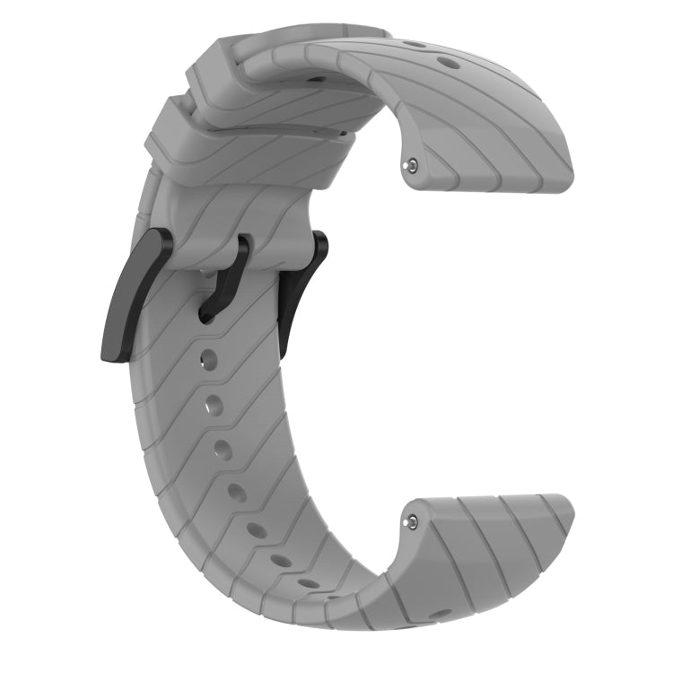 For Suunto 9 Lightning Silicone Watch Band(Grey) - by buy2fix | Online Shopping UK | buy2fix