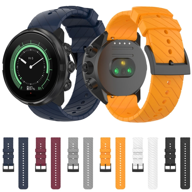 For Suunto 9 Lightning Silicone Watch Band(Grey) - by buy2fix | Online Shopping UK | buy2fix