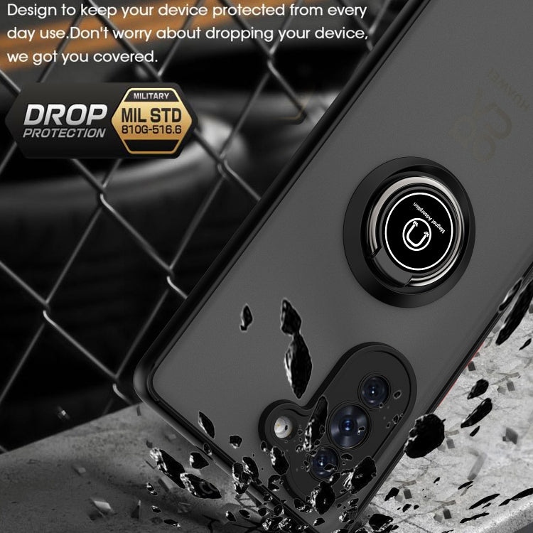 For Huawei nova 10 Q Shadow 1 Series TPU + PC Phone Case with Ring Holder(Black+Red) by buy2fix