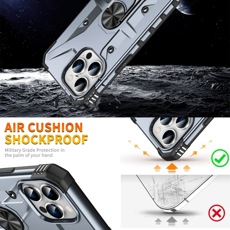 For iPhone 11 Pro Max Ring Holder Phone Case(Grey) - iPhone 11 Pro Max Cases by buy2fix | Online Shopping UK | buy2fix