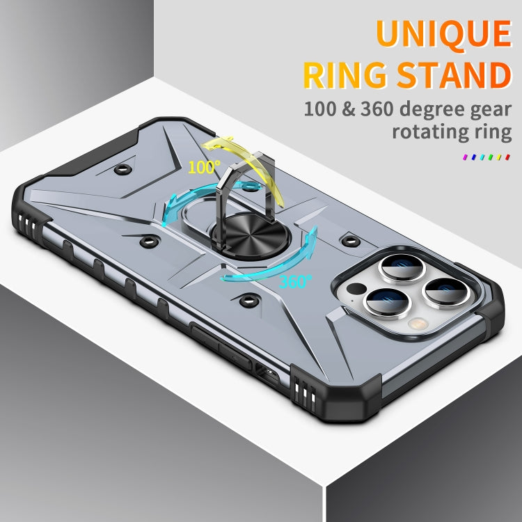 For iPhone 11 Pro Max Ring Holder Phone Case(Grey) - iPhone 11 Pro Max Cases by buy2fix | Online Shopping UK | buy2fix