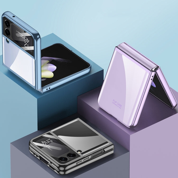 For Samsung Galaxy Z Flip4 GKK Integrated Electroplating All-inclusive Phone Case(Purple) by GKK