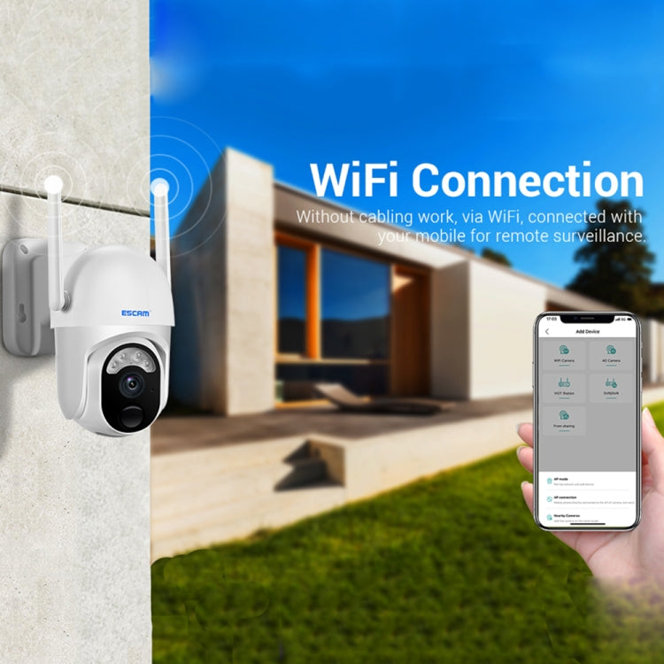 ESCAM QF103 3MP Cloud Storage PT WIFI PIR Alarm IP Camera with Solar Panel Battery Support Full Color Night Vision & Two Way Audio - Wireless Camera by ESCAM | Online Shopping UK | buy2fix