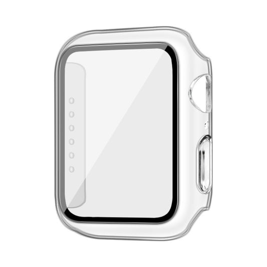 For Apple Watch Series 4/5/6/SE 1/2/3 44mm imak PC Frame Case with Tempered Glass Film(Transparent) by imak