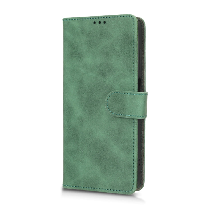For Nokia G60 Skin Feel Magnetic Flip Leather Phone Case(Green) - Nokia Cases by buy2fix | Online Shopping UK | buy2fix