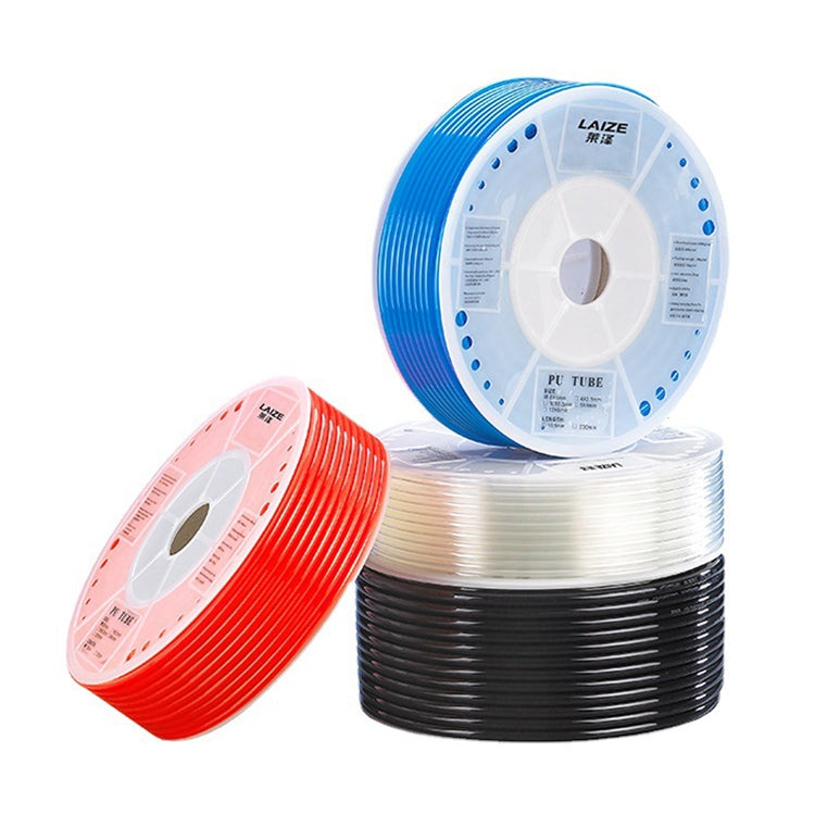 LAIZE Pneumatic Compressor Air Flexible PU Tube, Specification:6x4mm, 200m(Transparent) - PU Air Pipe by LAIZE | Online Shopping UK | buy2fix