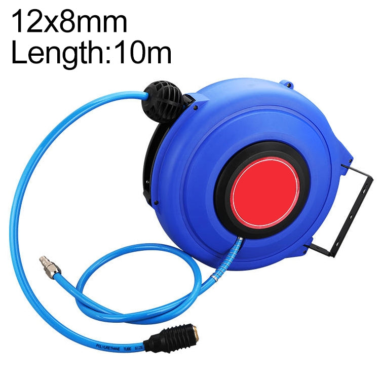 LAIZE Automatic Retractable Air Hose Reel Pneumatic PU Tube, Specification:12x8mm, 10m - PU Air Pipe by LAIZE | Online Shopping UK | buy2fix