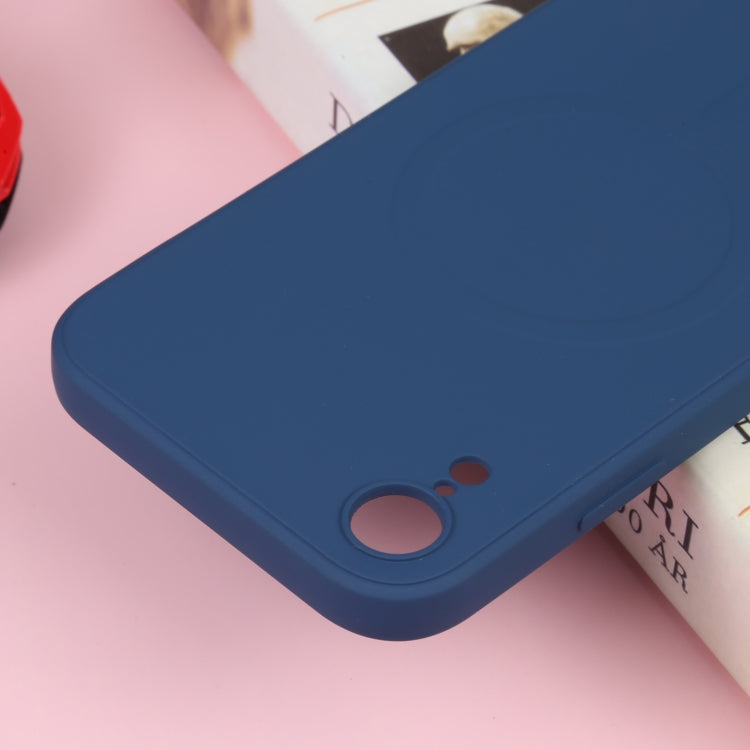 For iPhone XR Liquid Silicone Full Coverage Shockproof Magsafe Phone Case(Dark Blue) - More iPhone Cases by buy2fix | Online Shopping UK | buy2fix